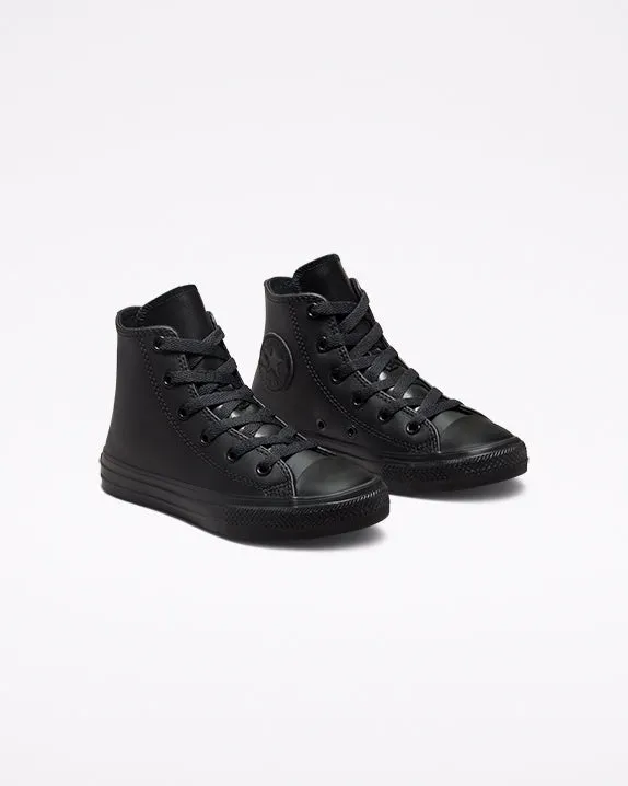 Converse Youth Hi Black Mono Leather A00919C