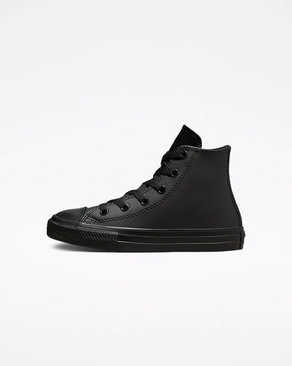 Converse Youth Hi Black Mono Leather A00919C