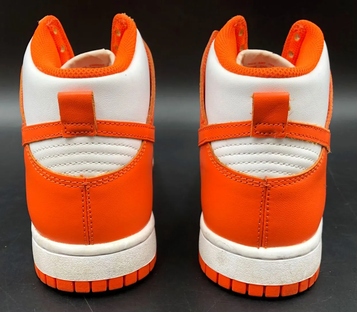 Nike Dunk High SP 'Syracuse' 2021 Men's White/Orange Sneakers - Size 7 ( COA)