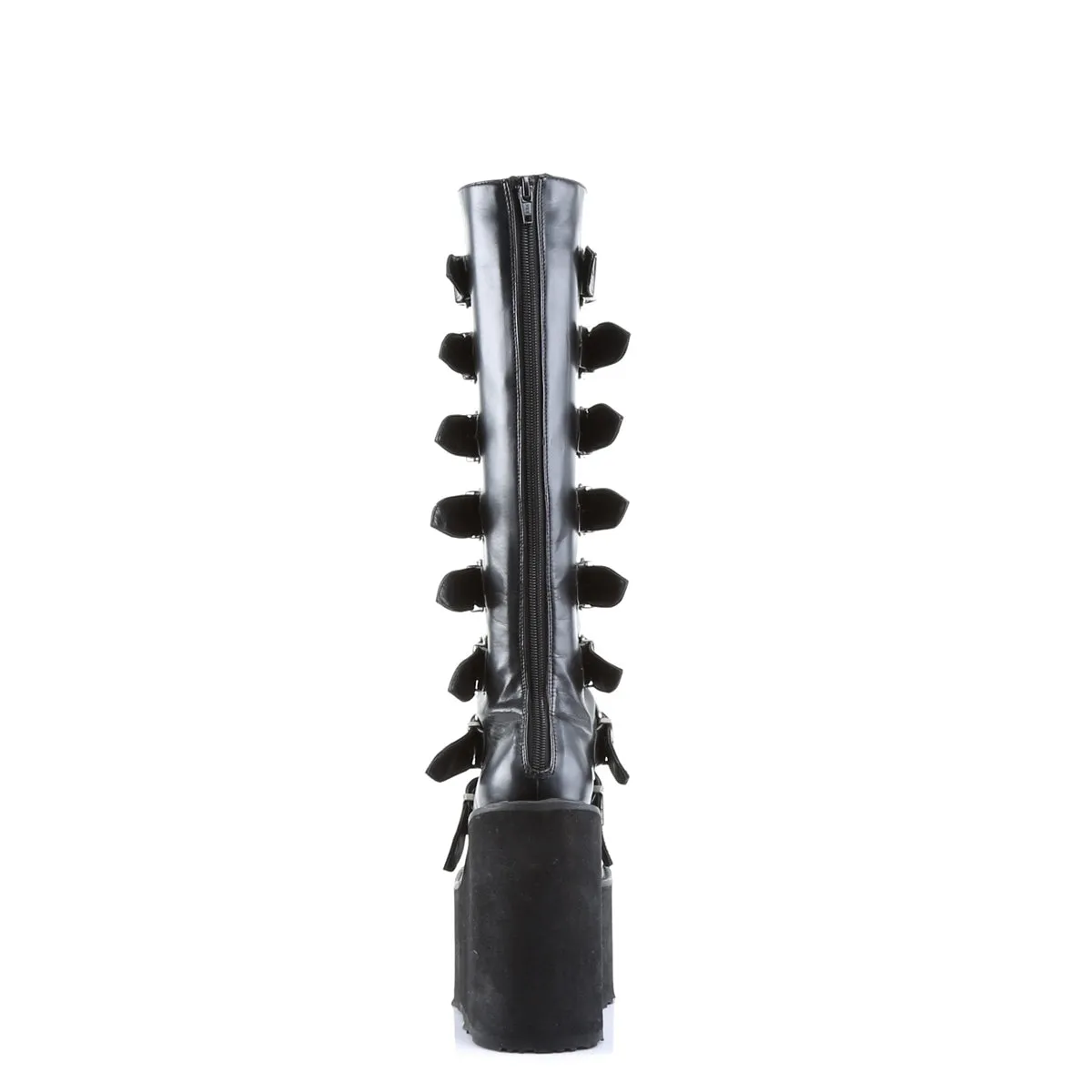 Swing 815 Black Matte Platform Knee Boots