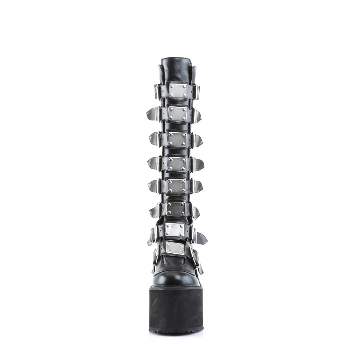 Swing 815 Black Matte Platform Knee Boots